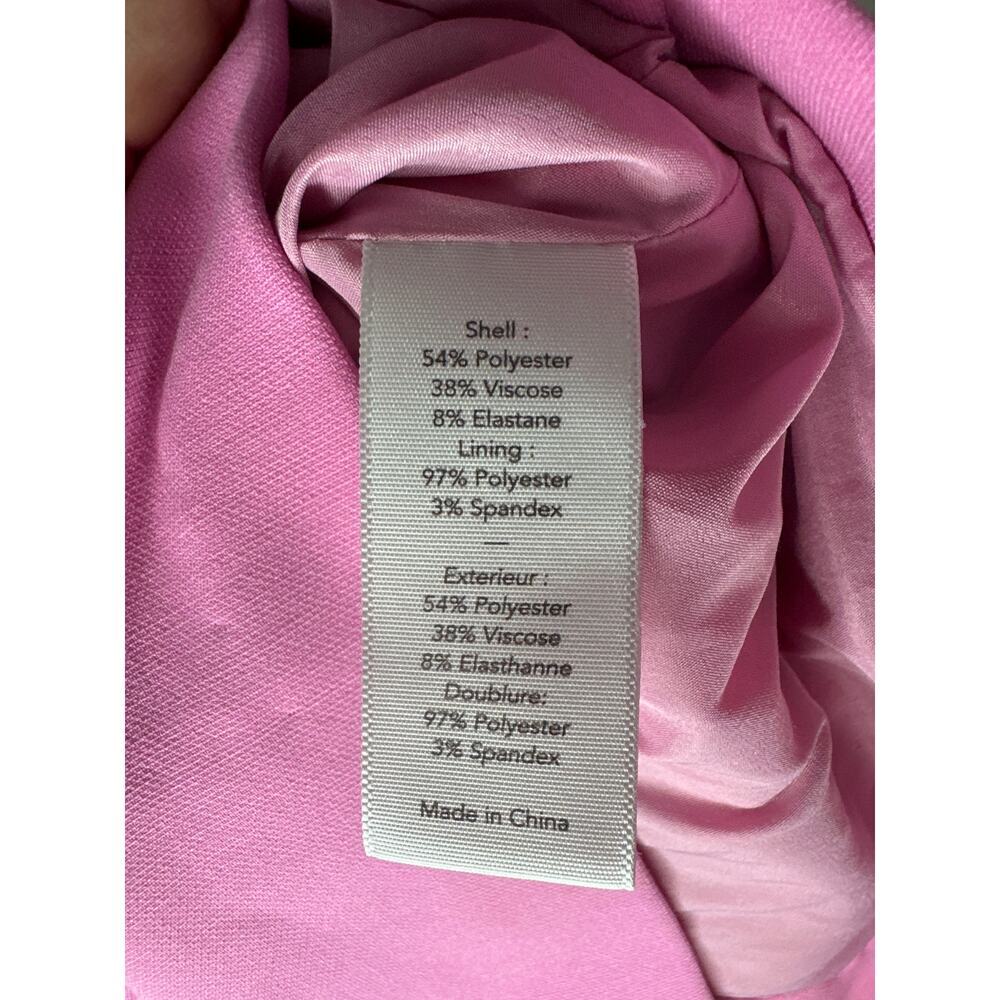 Elizabeth and James Lela Ponte Racerback Cutout Sheath Dress Women’s Pink Size 4 - Picture 7 of 8